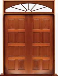 8 panel: double door