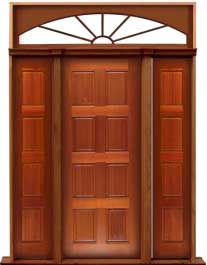 8 panel: double door