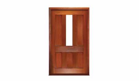 vermont center glazed: door in frame