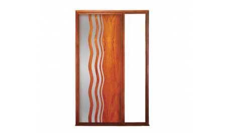 shimmer: single door + fixed glass on right