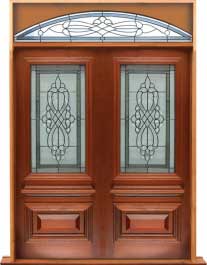 sovereign leadlight: double door